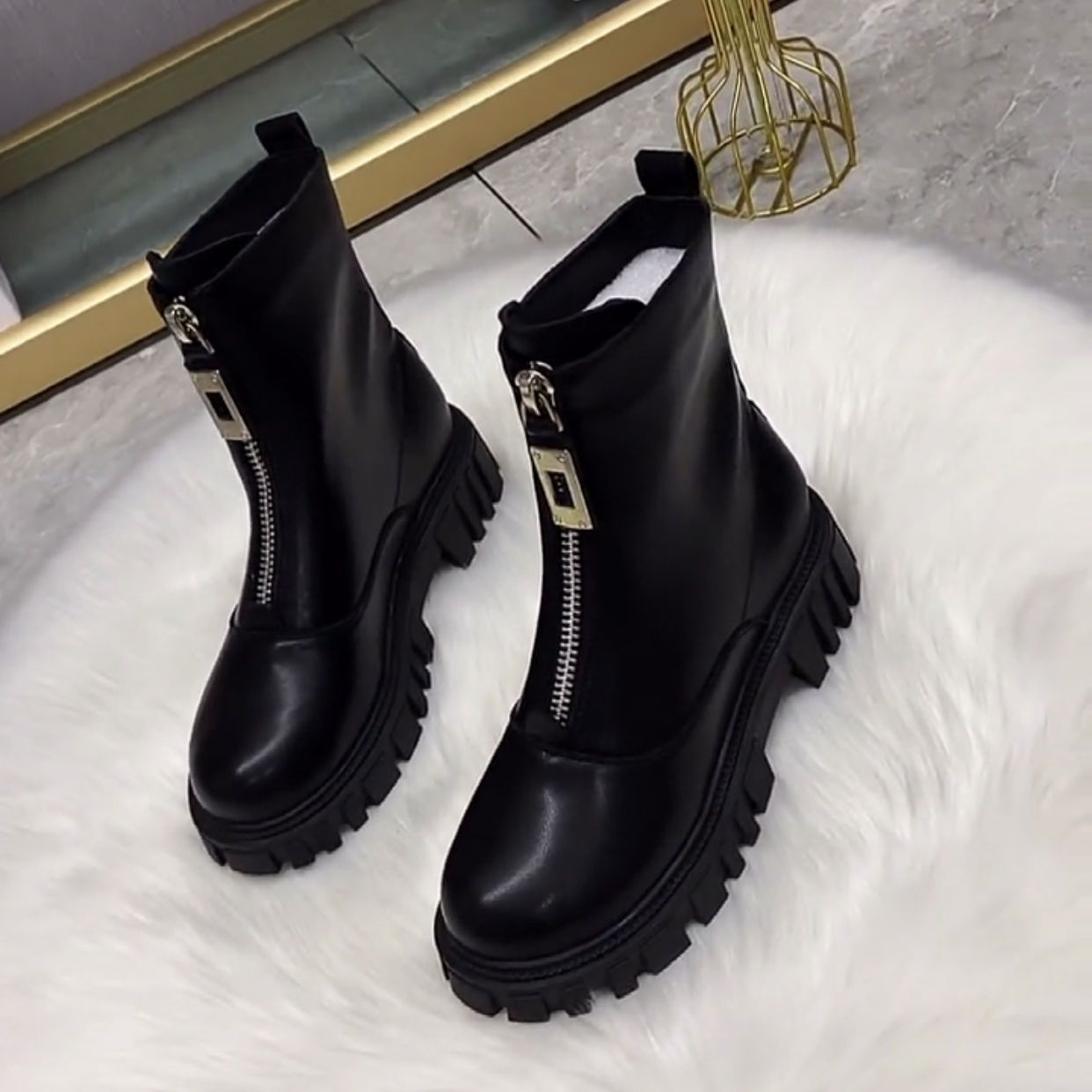 Bottes Noires Élégantes pour Femme