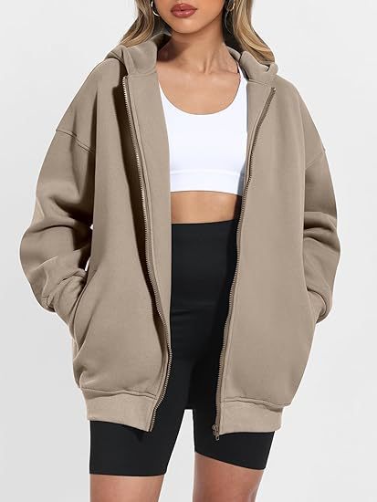 Sweatshirt Zippé à Capuche pour Femme 2024