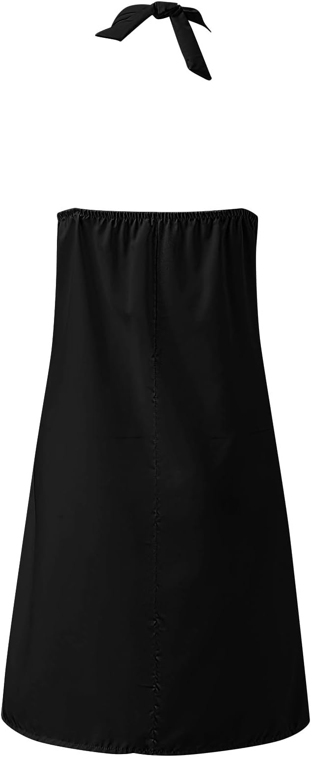 Robe Mini Échancrée à Imprimé Feuilles pour Femme