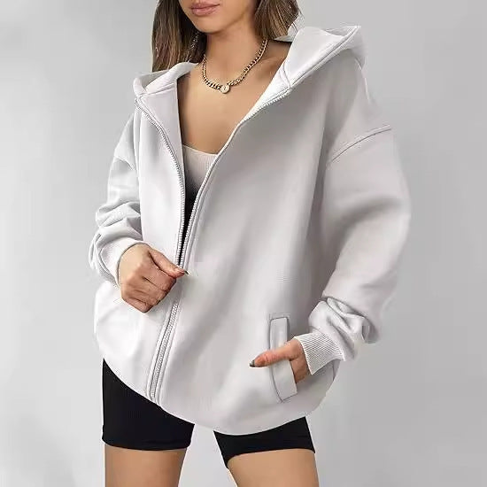 Sweatshirt Zippé à Capuche pour Femme 2024