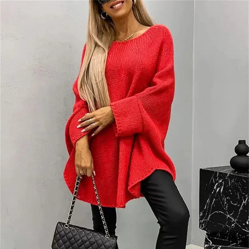 Pull Femme Style Cape Poncho chic