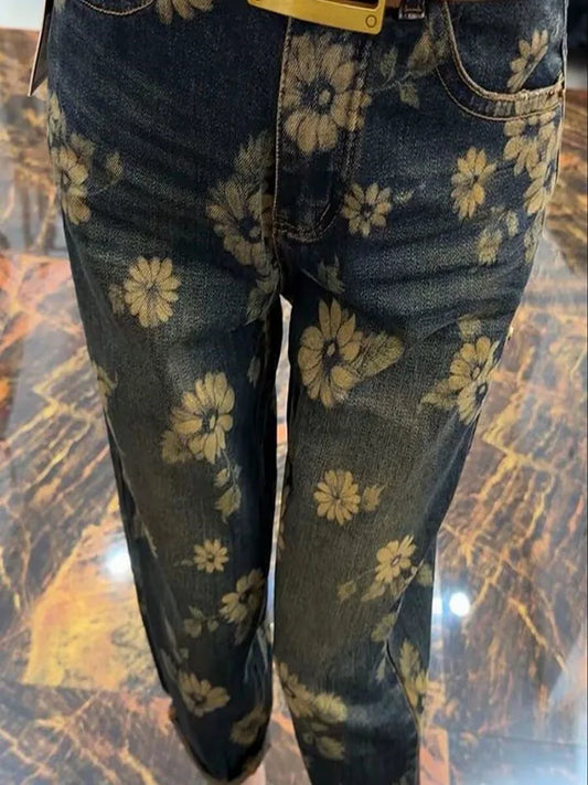 Pantalon en Jean Harlan Imprimé pour Femme chic